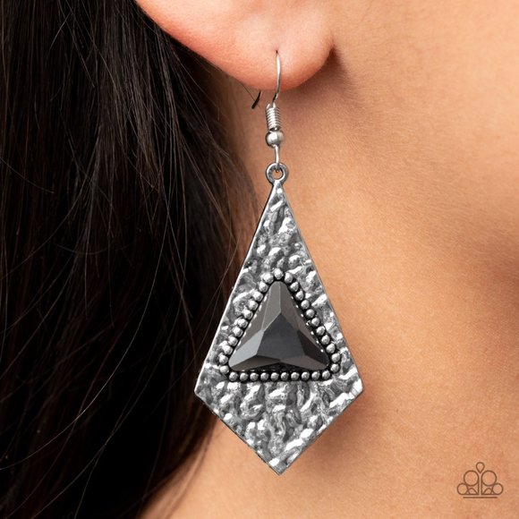 paparazzi Jewelry - Cosmic Destination - Silver Earrings